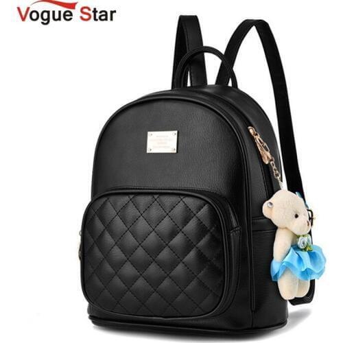 Vogue Star 2020 Fashion Women Backpack For Girls Backpacks Black Backpacks Female Fashion Girls Bags Ladies Black Backpack LA264