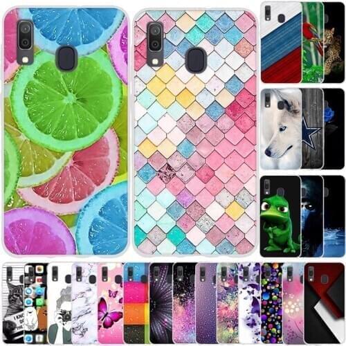 Soft Silicone Case For Samsung Galaxy A20 Case Soft TPU Funda Phone Case For Samsung Galaxy A30 Case Back Cover Protective Shell