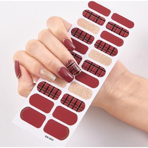 Christmas Dress Up Solid And Patterned Nails Designer Nail Decals Nail Designs Nailart Sticker Sticker For Nails