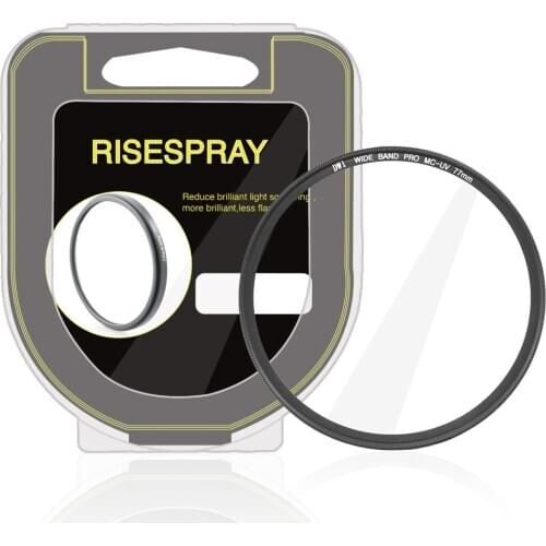 New arrive RISESPRAY 77mm MC UV Ultra-Violet Lens Filter Protector for canon nikon sony pentax camera lens