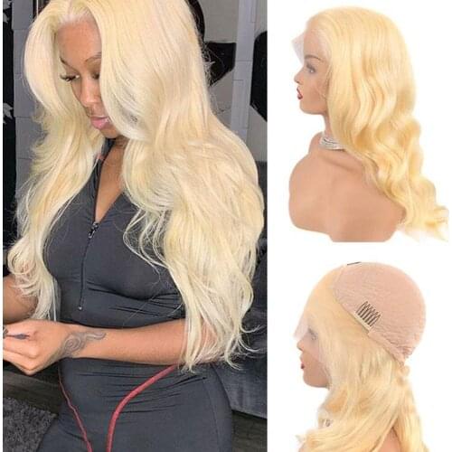 HD Honey Blonde Lace Front Wig 13x4 13x6 613 Lace Frontal Wig Pre Plucked Brazilian Body Wave Human Hair Wig Remy 180 Density