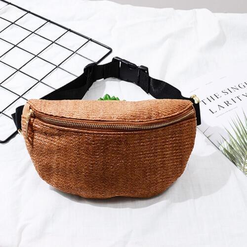 Waist Pack Women Men Retro Beach Pockets Fashion Travel Shoulder Chest Bag Canvas Funny Pack Zipper Waist Bag Belt Money Purse