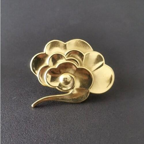 HXS Modern Copper Clouds Shaped Handles Golden Solid Brass Cabinet Door Knobs Dresser Pullers DIY Handmade Furniture Handle
