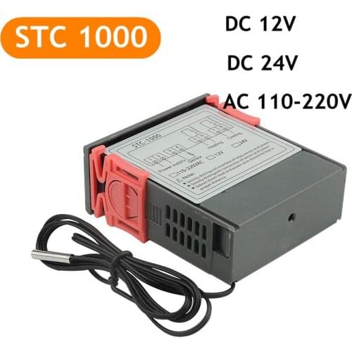 STC-1000 STC 1000 12V 24V 110V-220V Digital Temperature Controller Thermoregulator incubator Relay LED 10A Heating Cooling