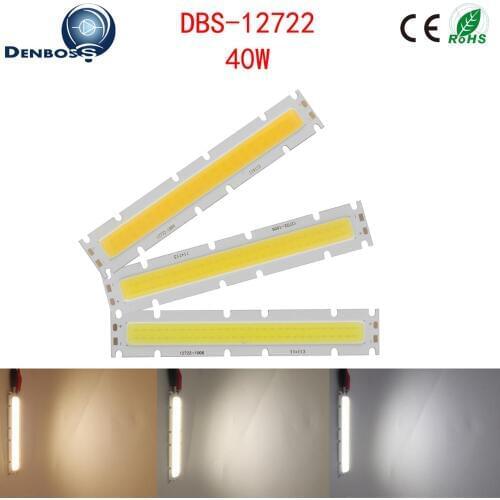 10PCS 40W 127mm Manufacturer LED COB Strip High Power Light Source COB Module 30-33V 1200mA DC lamp for Outdoor Downlight