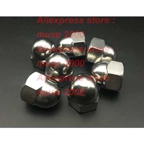 UNC BSW pitch thread 304 Steel hexagon acorn nut 18#-32 10#-24 1/4-20 5/16-18 3/8-16 7/16-14 1/2-13 5/8-11 3/4-10 domed ball end
