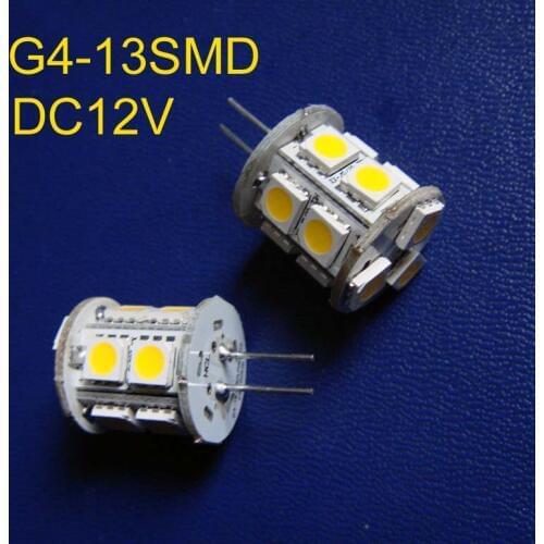 High quality 5050 13SMD G4 led lights ,G4 led lighting 12vdc led bulbs (free shipping 5pcs/lot)