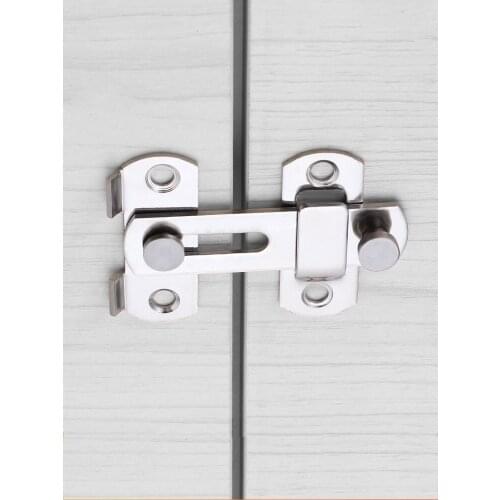 90 Degree Right Angle Door Latch Hasp Bending Latch Barrel Bolt with Screws for Doors Buckle Bolt Sliding Lock
