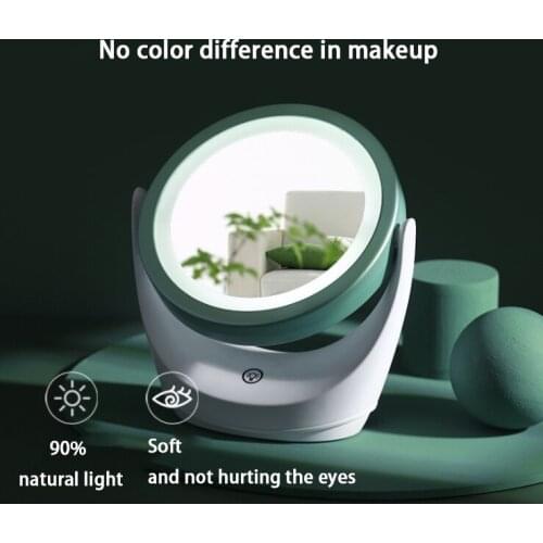 Mirror with Led Light USB Charging or Battery Led Mirror Makeup Vanity Cosmetic Mirror with Light 5X Magnifying Table Mirrors