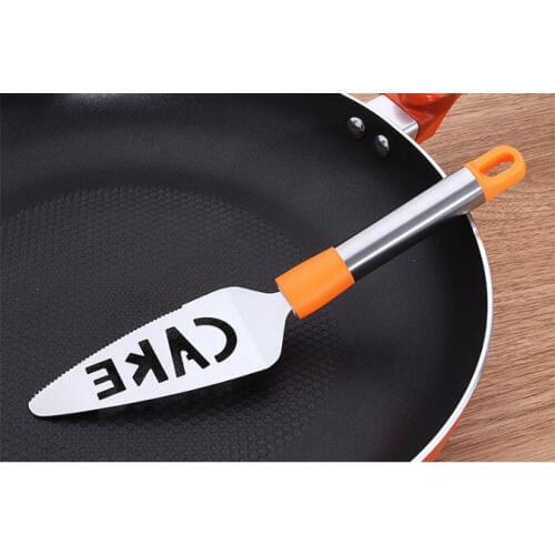 1PC Stainless Steel Serrated Edge Cheese Slicer Cake Server Blade Cutter Pie Pizza Steak Shovel Cake Spatula Baking Tool KX 271