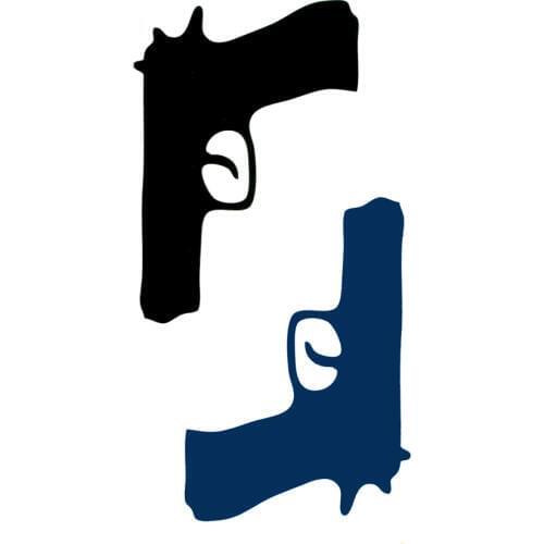 100pcs Gun Temporary Body Arts flash tattoo Sleeves waterproof Personality pistol henna tattoo sleeves tatoo tatuage fake tatoos