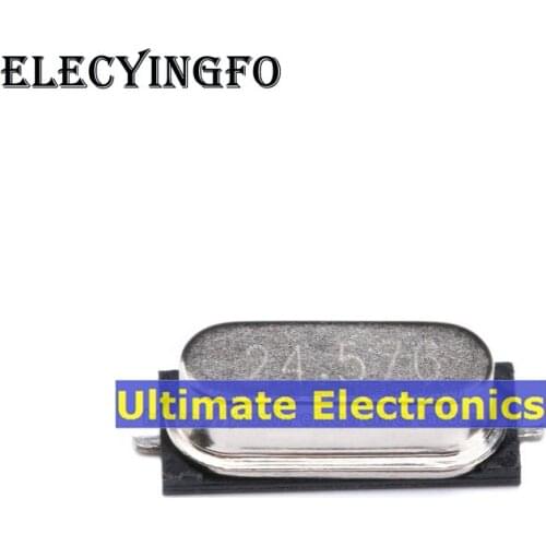 40PCS Passive Crystal Oscillator Patch 49SMD Crystal 24.576MHz 24.576M