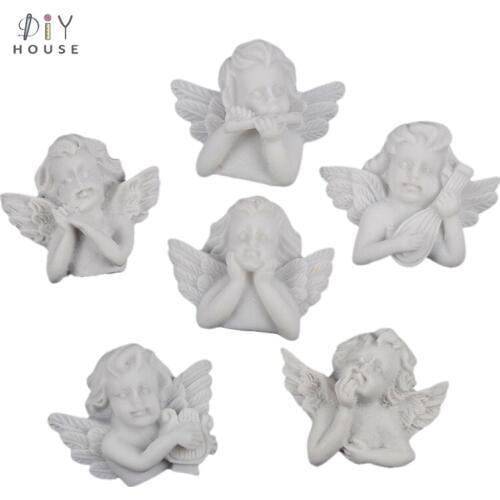 5-30Pcs European Baroque Style Cute Small Angel Flat Back Planar Resin DIY Craft Supplies Home Decoration Accessories Figurines