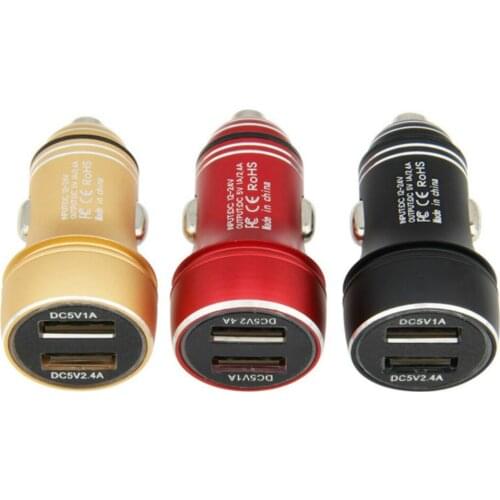 2.4V 5A Mini Dual USB Car Charger for iPhone 11 Samsung S10 Xiaomi Mi 9 Fast Charging Usb Adapter For Mobile Phone Tablet