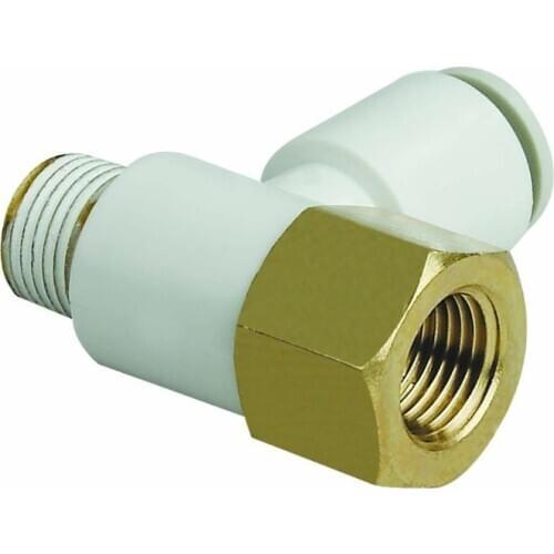 Free shipping Single End Male&Female Brass Connector Tee -Shaped Pneumatics components part fittings for PU hose/ Nylon hose