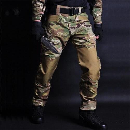 Outdoor Tactical Mountaineering Fishing Training Waterproof Camouflage Mens Cargo Pants