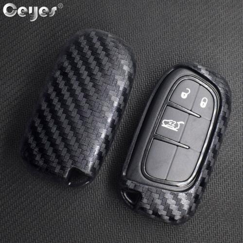 Ceyes Auto Styling Shells Protect Key Cover Case For Jeep Renegade Grand For Dodge Journey Charger For Chrysler Car Stickers