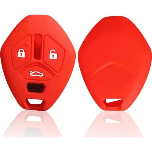 Key case For Mitsubishi Outlander Silicone Car Key Cover For Mitsubishi Lancer Evo Galant Asx 380 Endeavor Mirage Key Holder