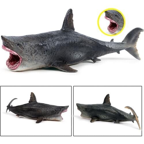 Delicate Ocean Model Life Marine Animals Megalodon Shark Action Figure Model Educational Learning Gift Toy For Kid Gift