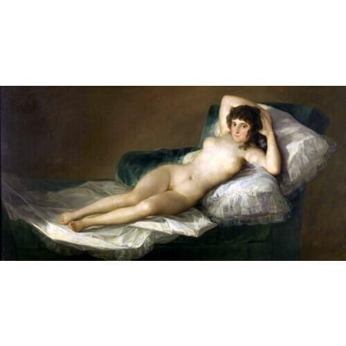 Nude giant poster canvas print wall art picture decorative Imagich Top 100 prints The Nude Maja circa 1800 By Francisco de Goya
