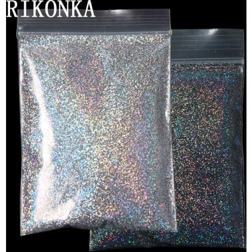 10g Holographic Nail Powder Laser Nail Glitter Dust DIY Manicure For Gel Polish Chrome Pigment Powder Nail Art Decoration Set
