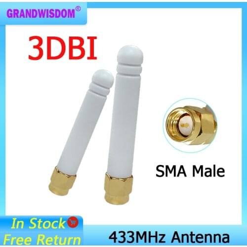 433MHz Antenna 433 MHz 3dbi SMA Male Connector Plug Directional Waterproof Antenne for Lorawan watermeter