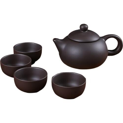 Yixing zhisha kung fu tea ceremony infuser teapot pials miniature tea set ceramic portable teapot set