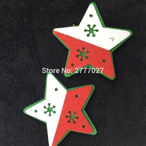 20pcs 10.0*8.0CM PB60 Circles Eco-friendly Cute DIY Accessories Jewelry Decoration Materials With Christmas Pentagram head