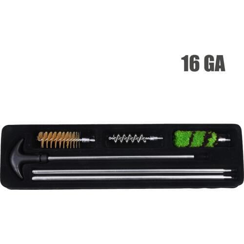 16 GA Gauge Cleaning Kit 6Pcs/set Gauge Rod Brush Set Tool For Airsoft Hunting Rifle Cleaning Military Accessories