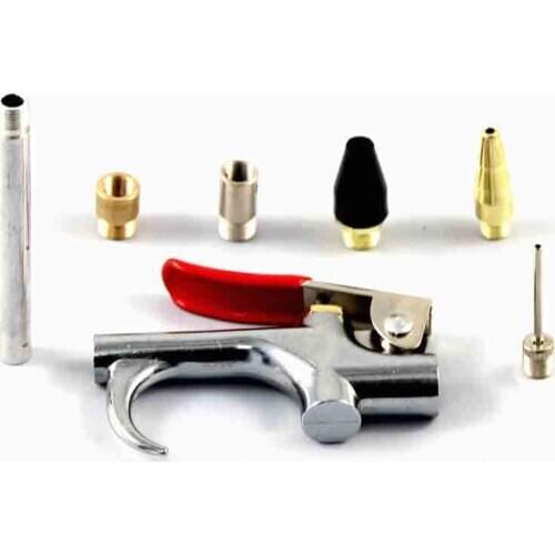 7pcs Copper Copper Pneumatic Tools Blow Gun Set Air Compressor Blower Tool Kit Copper