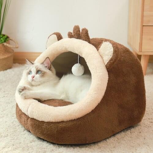 New Deep sleep comfort cat soft little mat basket small disassembled dog house products pets tent cozy cave beds Indoor cama gat