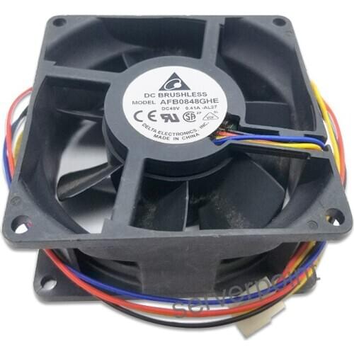 Original For Delta AFB0848GHE 48V 0.41A 8038 8CM four-wire PWM cooling fan
