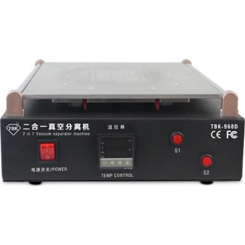 TBK 968D 19 inches tablet lcd screen separator with built in vacuum pump suitable for ipad and screens within 19 inches