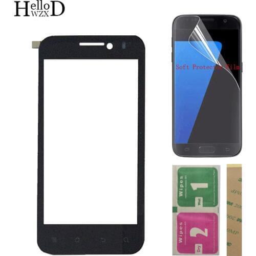 Mobile Touch Screen TouchScreen For Huawei Honor U8860 Touch Glass Front Glass Digitizer Panel Lens Sensor + Protector Film