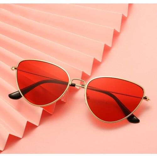 Vintage Cat Eye Frame Sunglasses For Women Men Lunette Oculos Gafas Luxury Designer Metal Frame Sun Glasses Eyewear CM3416