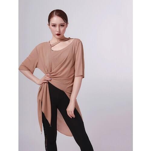 Soft Latin Dance Tops For Women Latina Ballroom Practice Wear Rumba Costume Tap Dance Wear Dancer Outfits Salsa Clothes JL2003