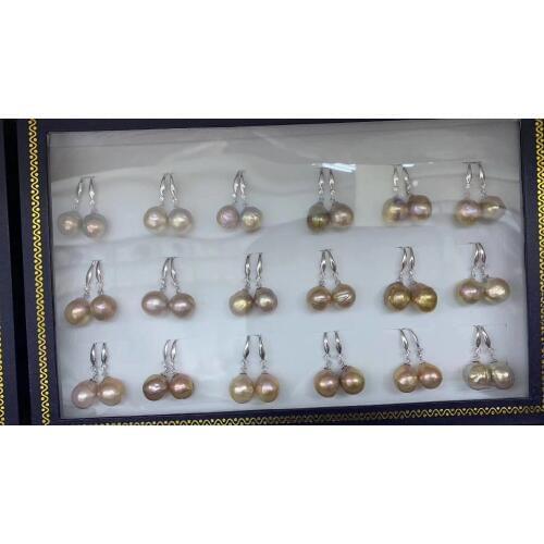 Baroque Pearl Dangle Earrings Hooks Keshi Pearl Earrings Jewelry Natural Color Retail/Wholesales