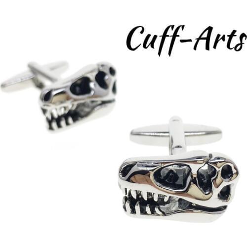 Cufflinks for Mens T Rex Head Cufflinks Gifts for Men Shirt Cuff links Bijoux Homme Bouton De Manchette by Cuffarts C10210