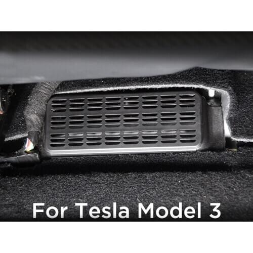 LEEPEE Anti-clogging Car Air Outlet Cover Under Seat For Tesla Model 3 Model3 Auto Accessories ABS 2PCS/set