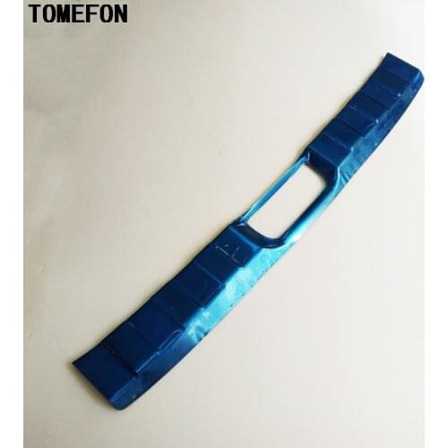TOMEFON Rear Bumper Tail Door Sill Tailgate Cover Protector For Nissan X-Trail T31 X Trail 2008 to 2013 Steel Accessory