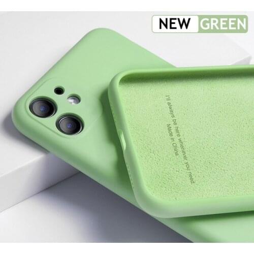 Liquid Silicone Matte Soft Cover For iPhone 12 11 Pro XR XS Max SE 2020 8 7 6 6S Plus Shockproof Phone Case For iphone 12 mini