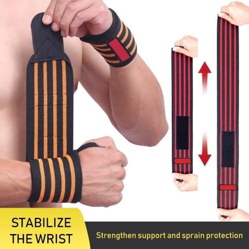 1 Pair Wrist Wrap Weight Lifting Wrist Support Gym Fitness Elastic Bandage Straps High Quality Men Women Wrist Wraps