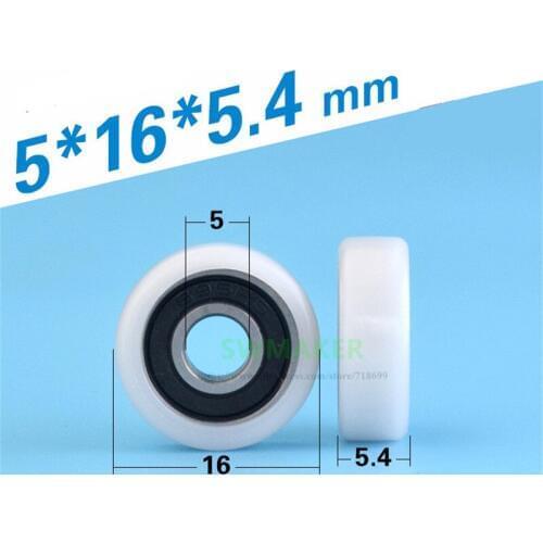 1pcs 5*16*5.4mm 695 drawer/showcase rolling pulley, plastic wheel, flat roller/guide wheel