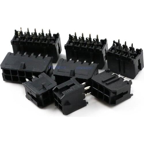 10PCS MX 3.0mm pitch straight pin holder 43025 small 5557 Pin socket 2P 4P 6P 8P 10P 12P 24P connector