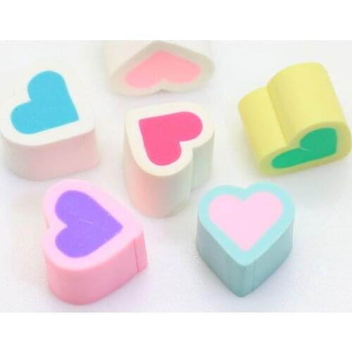 100/50pcs 12*14*10MM Resin Heart Shaped Marshmallow Candy Flatback Charms Mini Marshmallows Sucreries Miniatures