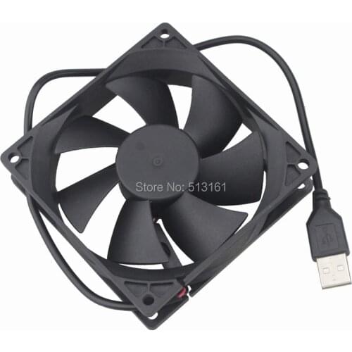 2 PCS Gdstime 92mm 5V USB 92x92x25mm Brushless DC Cooler PC Computer Cooling Fan