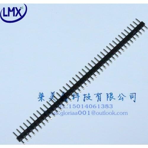 20pcs/lot 2.54mm H=9.5MM 1*40pin single row straight Needle Connector Pin Header Copper Male Environmental