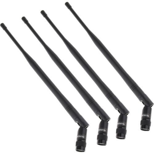 4pcs Plastic TNC UHF Wireless Microphone Antenna Connector Signal Line