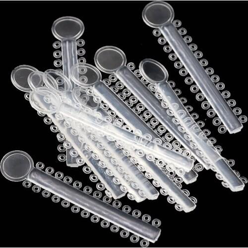 40pcs/bag Dental Orthodontic Ligature Ties Transparent Elastic Rubber Bands For Brackets Braces Health Teeth Dentist Tools