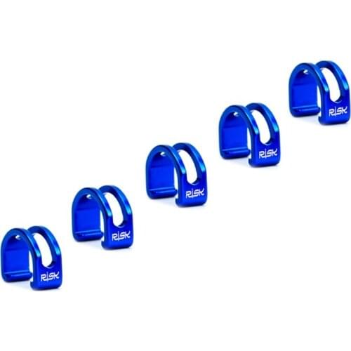 5Pcs Derailleur Hub Bike Shift Line C-Clips Clamps Universal Bicycle Brake Cable Organizer Aluminum Alloy Buckle